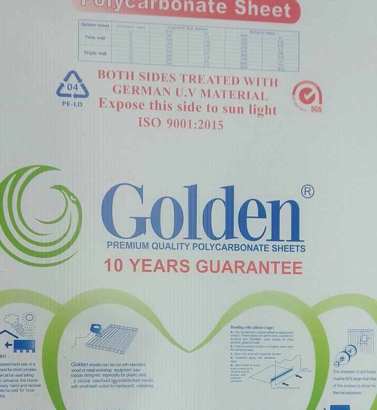 Polycarbonate Sheets For Doors , Villas , Houses and Summer Villas