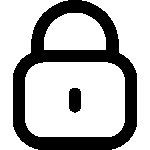 Secure Shopping Icon – Lock Symbol