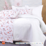 طقم السرير مطرز من ريش نعام - Image 5