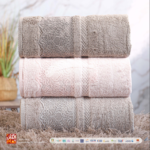 طقم فوط قطن 100% – 3 قطع – مقاس 60×120 سم - Image 3