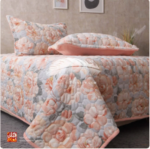 ⁦كوفرتة قطيفة مشجر كولكشن 2026 – 3 قطع (250×230) تصنيع ريش نعام⁩ - الصورة ⁦3⁩