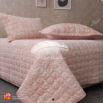 ⁦كوفرتة قطيفة مشجر كولكشن 2026 – 3 قطع (250×230) تصنيع ريش نعام⁩ - الصورة ⁦4⁩