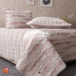 ⁦كوفرتة قطيفة مشجر كولكشن 2026 – 3 قطع (250×230) تصنيع ريش نعام⁩ - الصورة ⁦11⁩