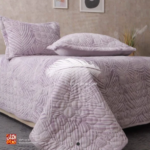 ⁦كوفرتة قطيفة مشجر كولكشن 2026 – 3 قطع (250×230) تصنيع ريش نعام⁩ - الصورة ⁦6⁩