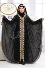 عباية "التاج الذهبي" الملكية – إصدار خاص من سترة الخليج (كود 934) - Image 2