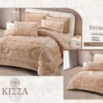 لحاف قطيفة دبل فيس Kizza موديل Brenda وجهين سادة ومطبوع بضمان العبد