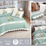 طقم سرير اطفال ٦قطعه قطن صافى ١٠٠٪؜